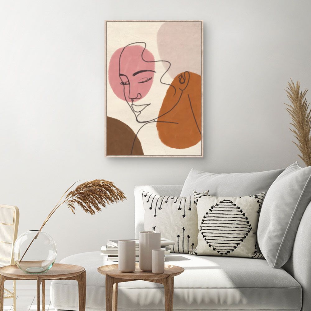 Tableau Visage abstrait élégant