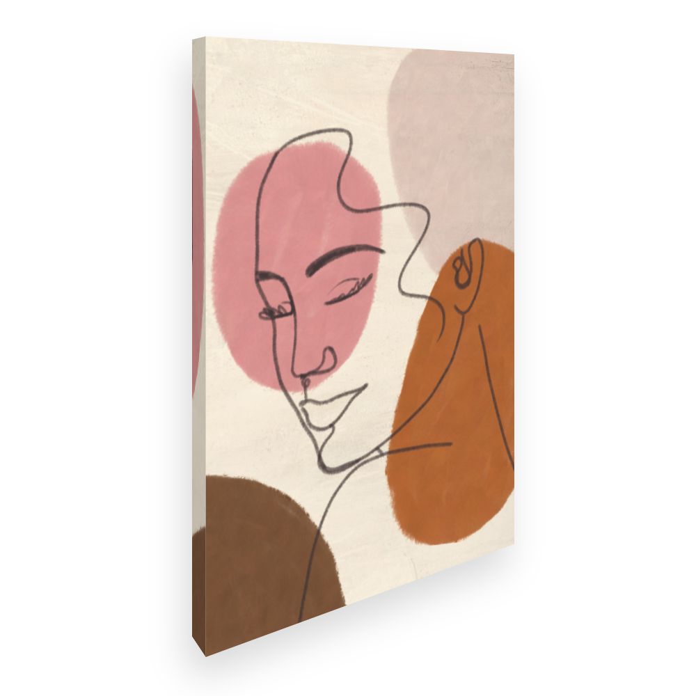 Toile Visage abstrait élégant