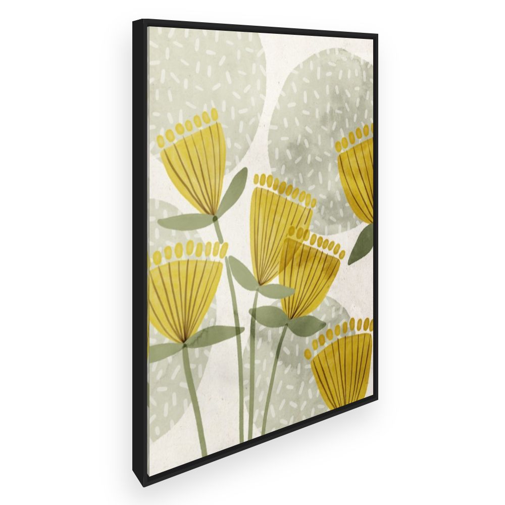 Toile Fleurs abstraites