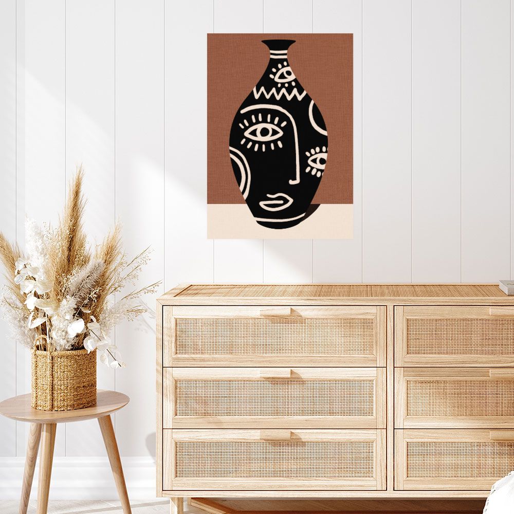 Affiche Visage abstrait