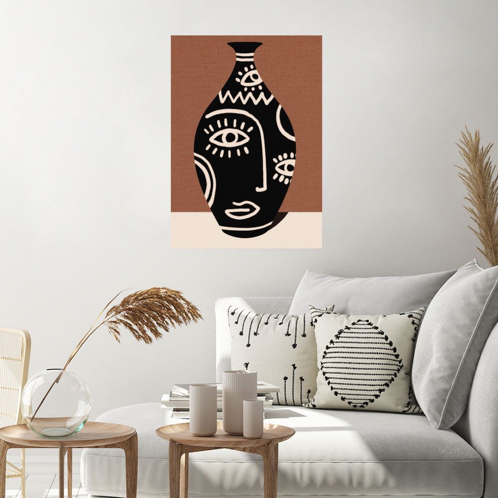 Affiche Visage abstrait