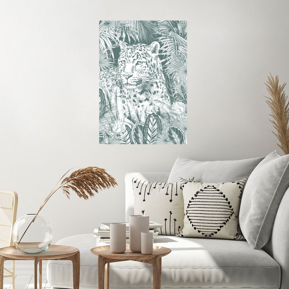 Affiche Léopard exotique