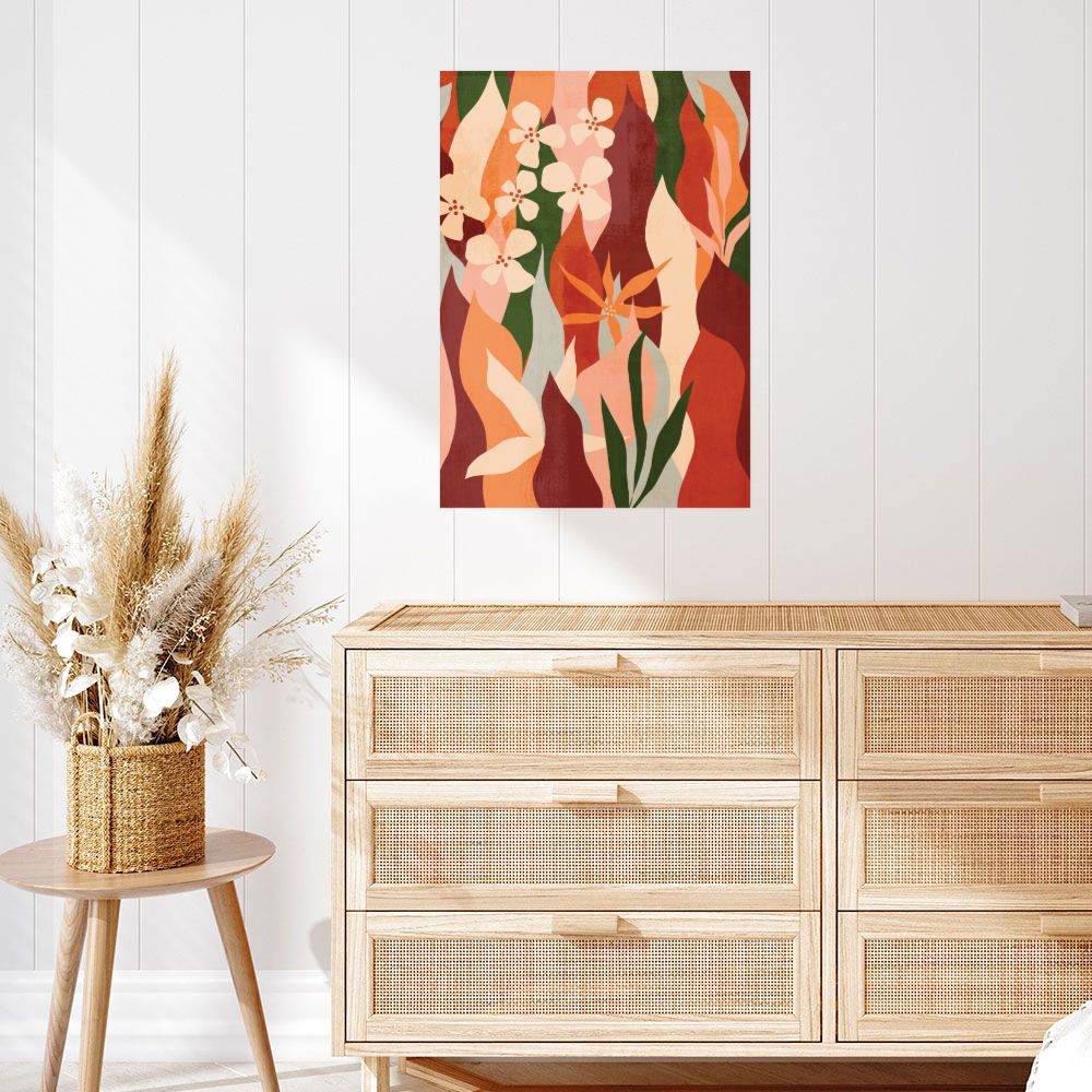 Affiche Fleurs ardentes