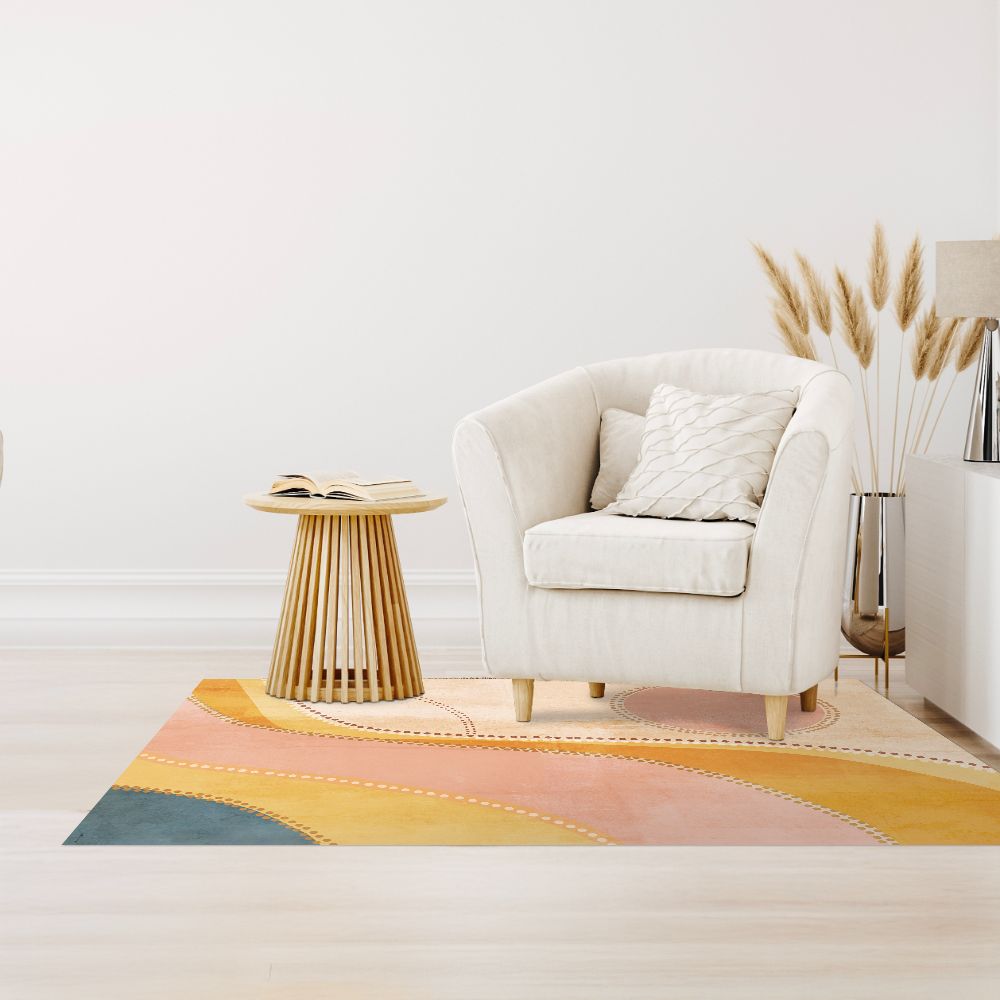 Tapis n°203 Motifs ondulés élégants