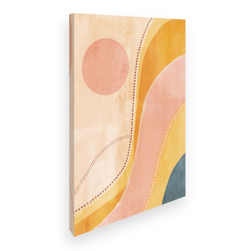 Toile Ondulations rétro