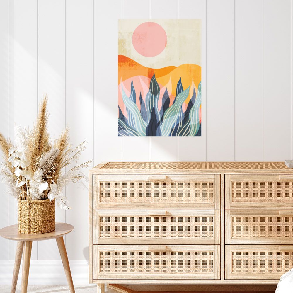 Affiche Coucher de soleil moderne