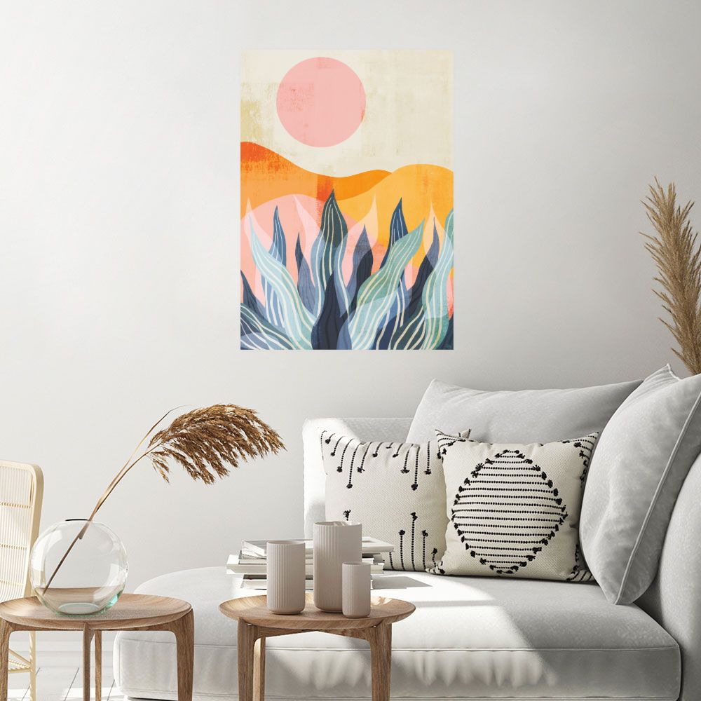 Affiche Coucher de soleil moderne