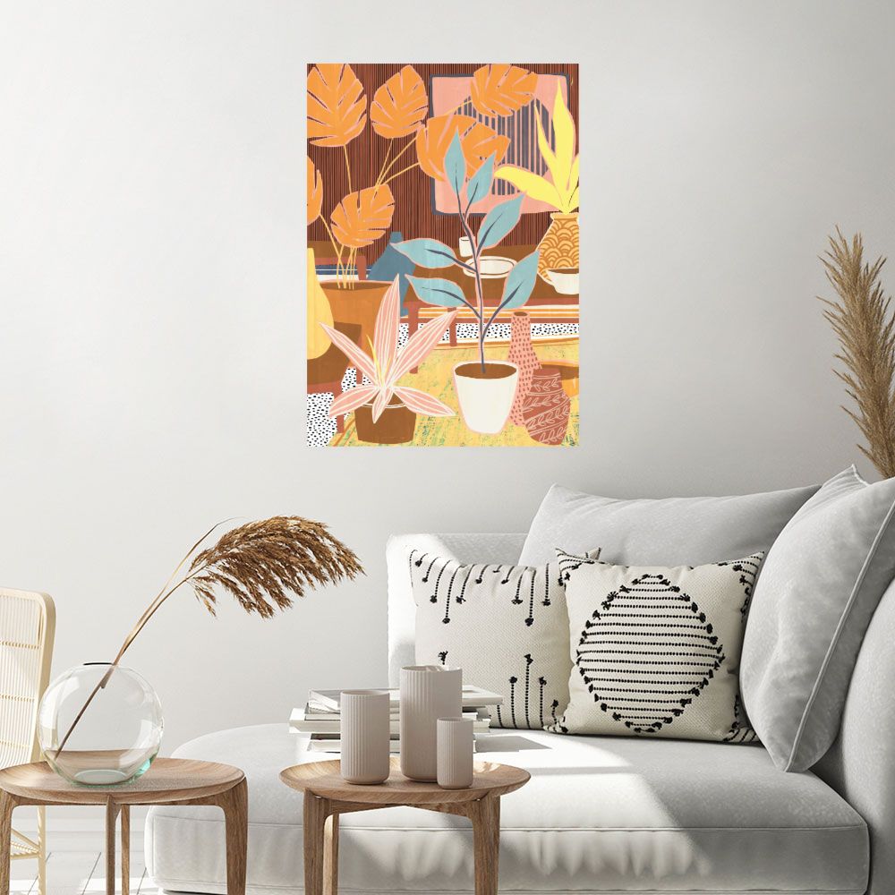 Affiche Jardin intérieur vibrant