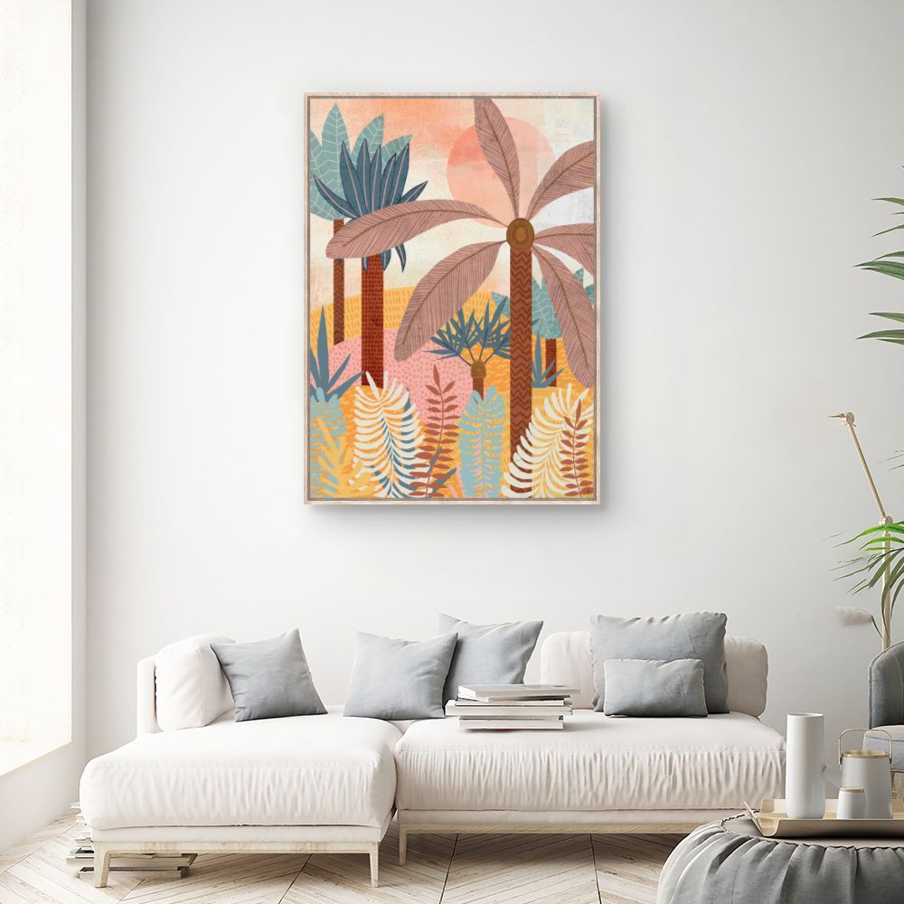 Tableau Forêt tropicale vibrante