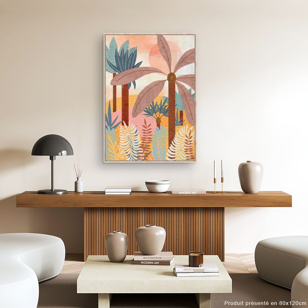 Tableau Forêt tropicale vibrante