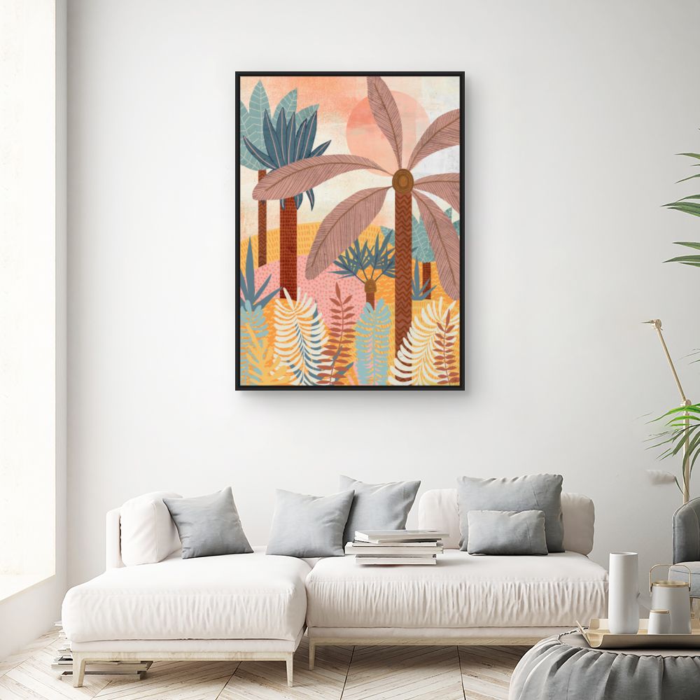 Tableau Forêt tropicale vibrante