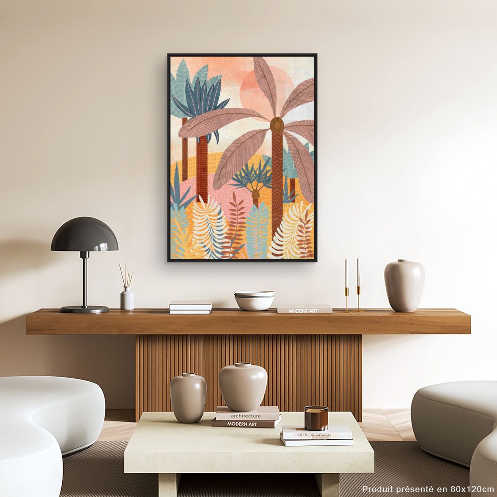Tableau Forêt tropicale vibrante