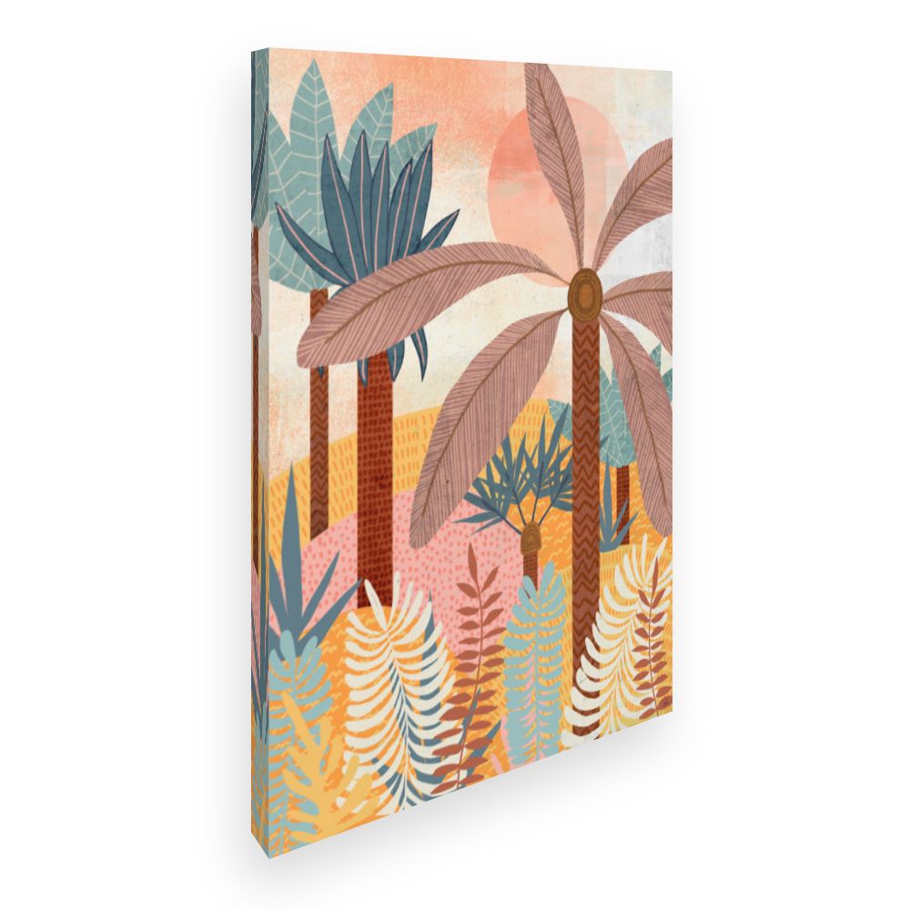 Toile Forêt tropicale vibrante
