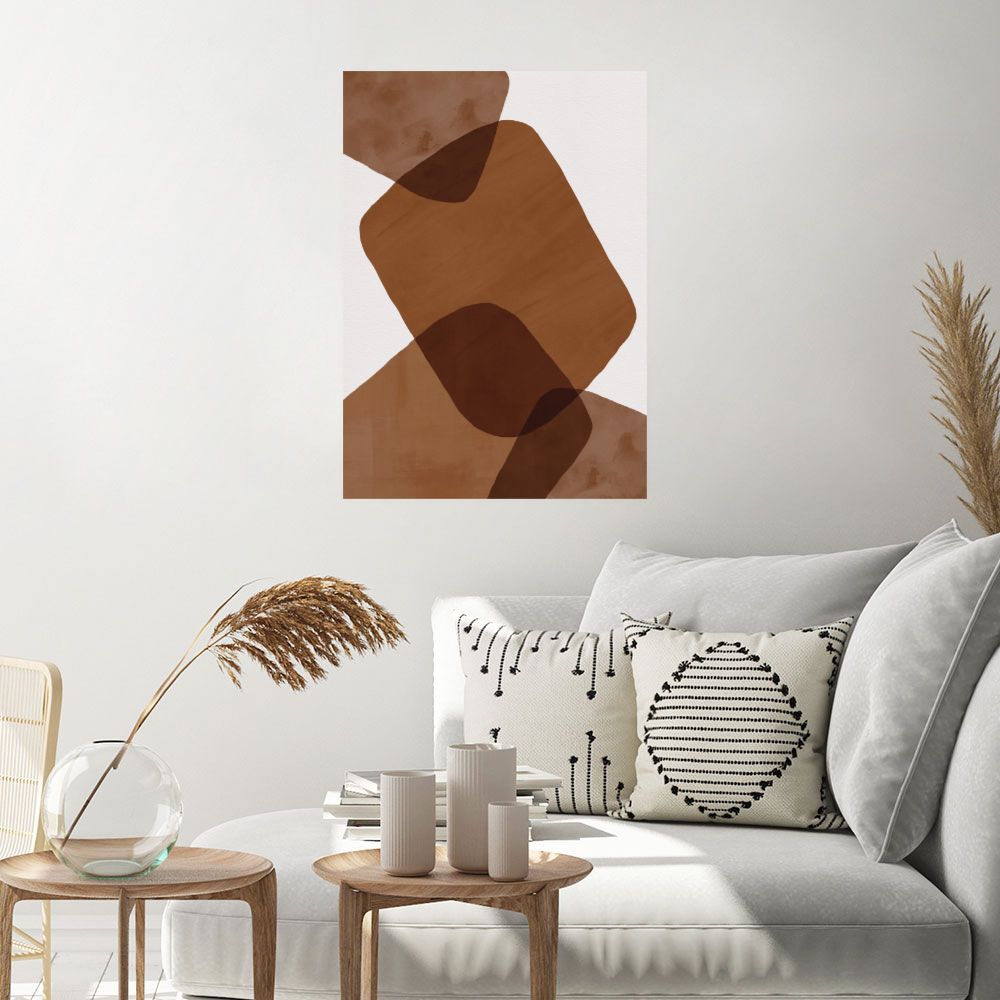 Affiche Formes douces superposées