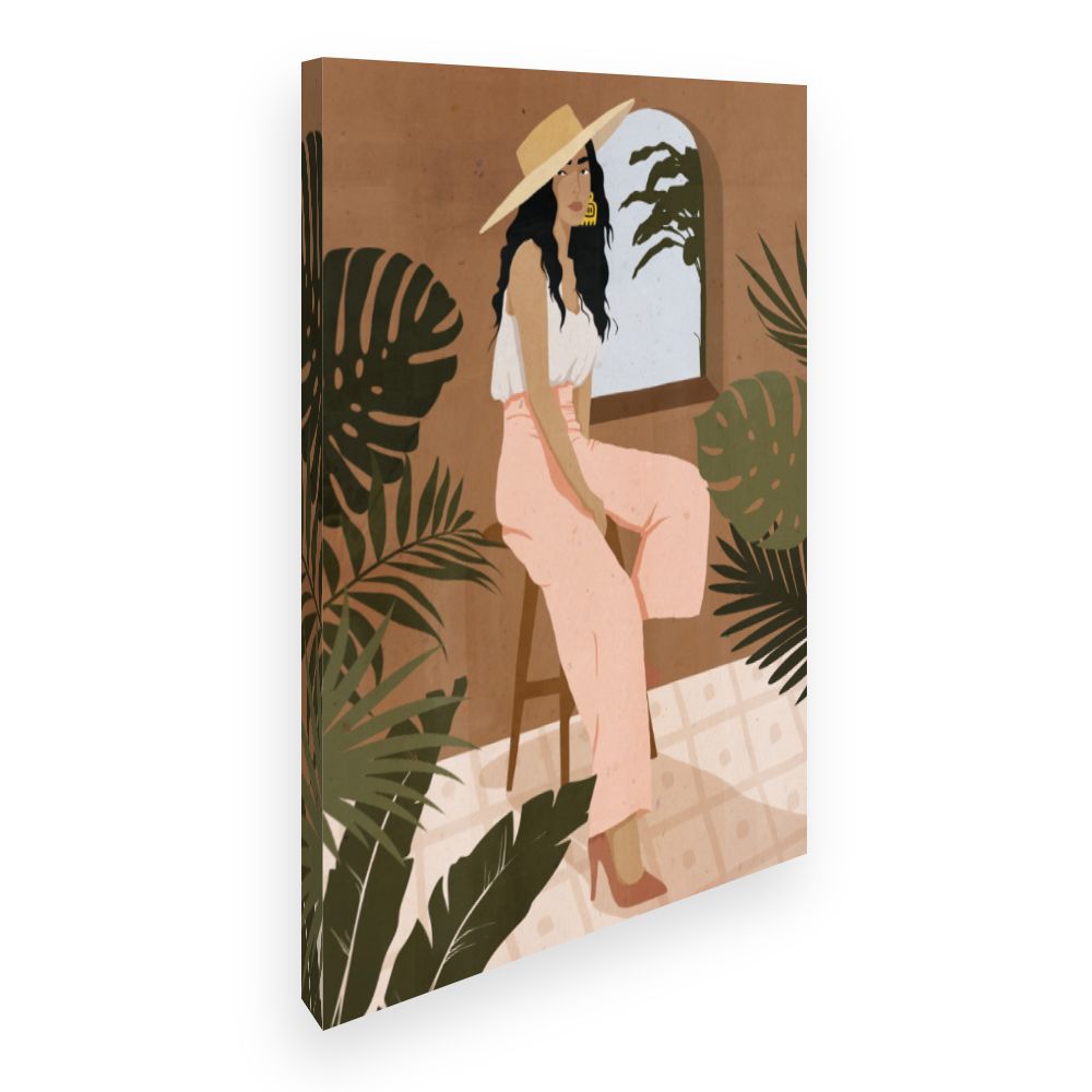 Toile Élégance tropicale chic