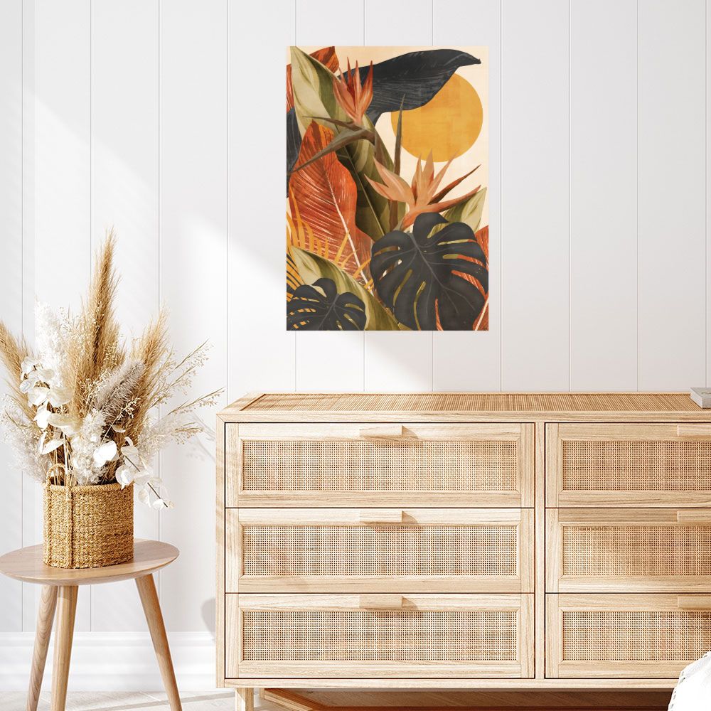 Affiche Feuillage exotique