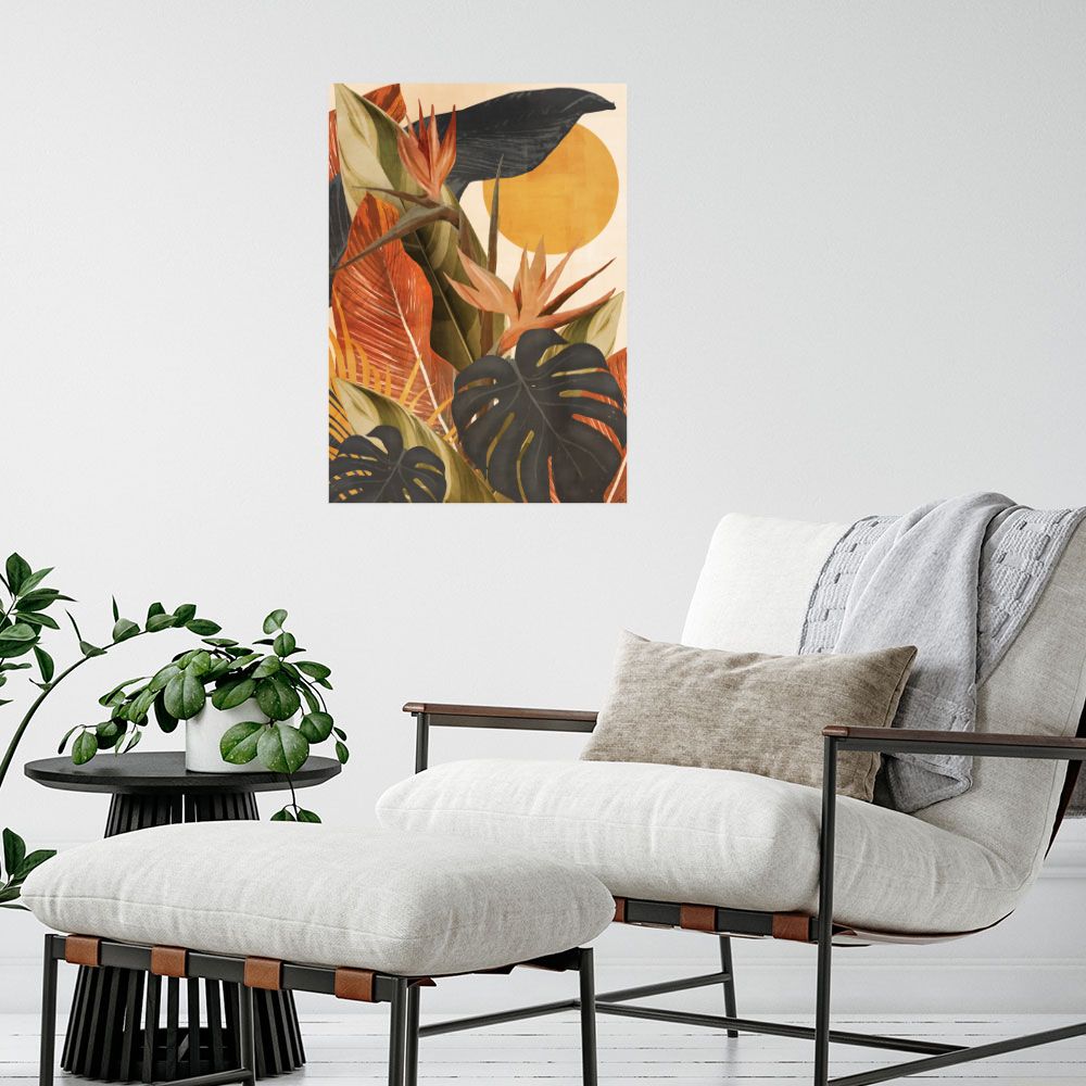 Affiche Feuillage exotique