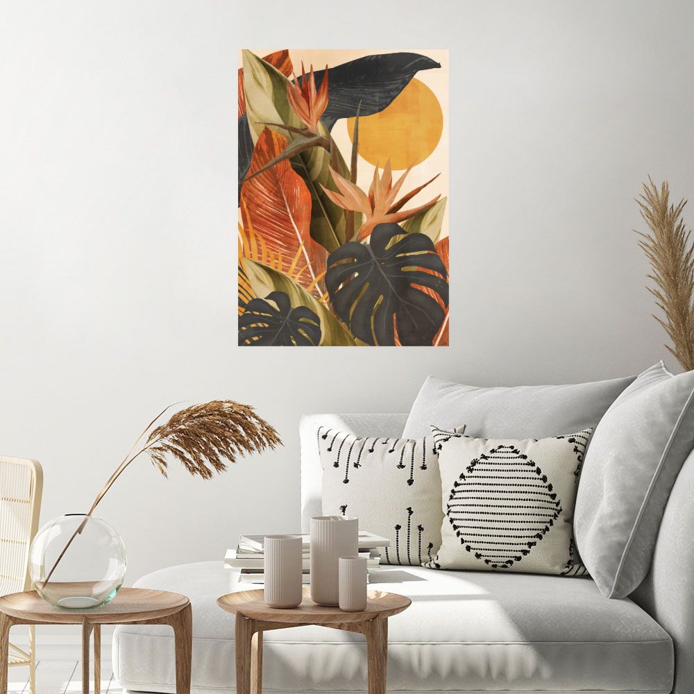 Affiche Feuillage exotique