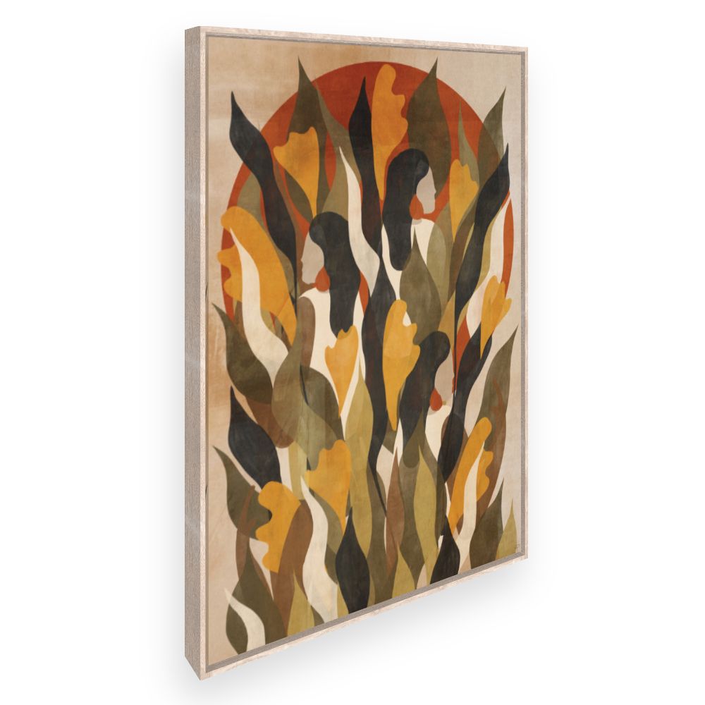 Toile Feuilles élégantes