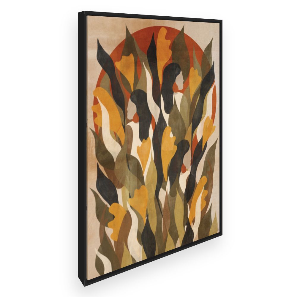 Toile Feuilles élégantes