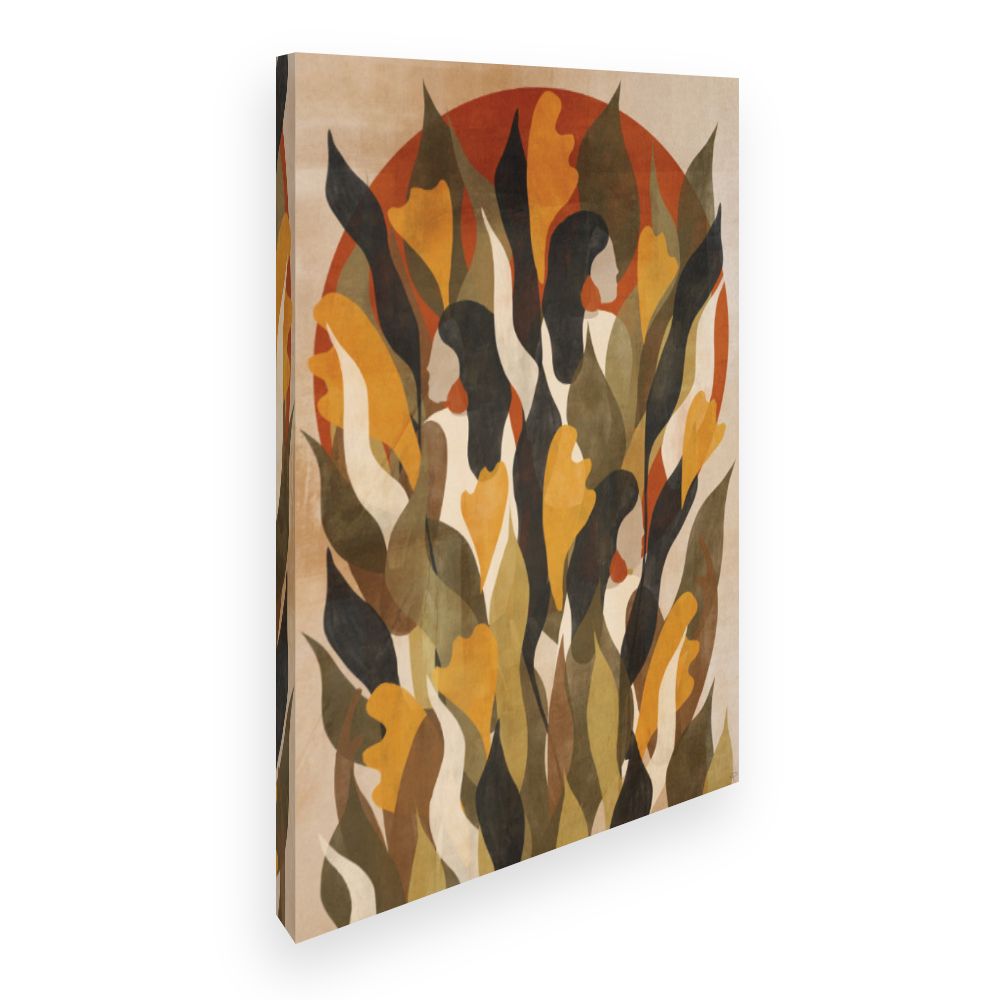 Toile Feuilles élégantes