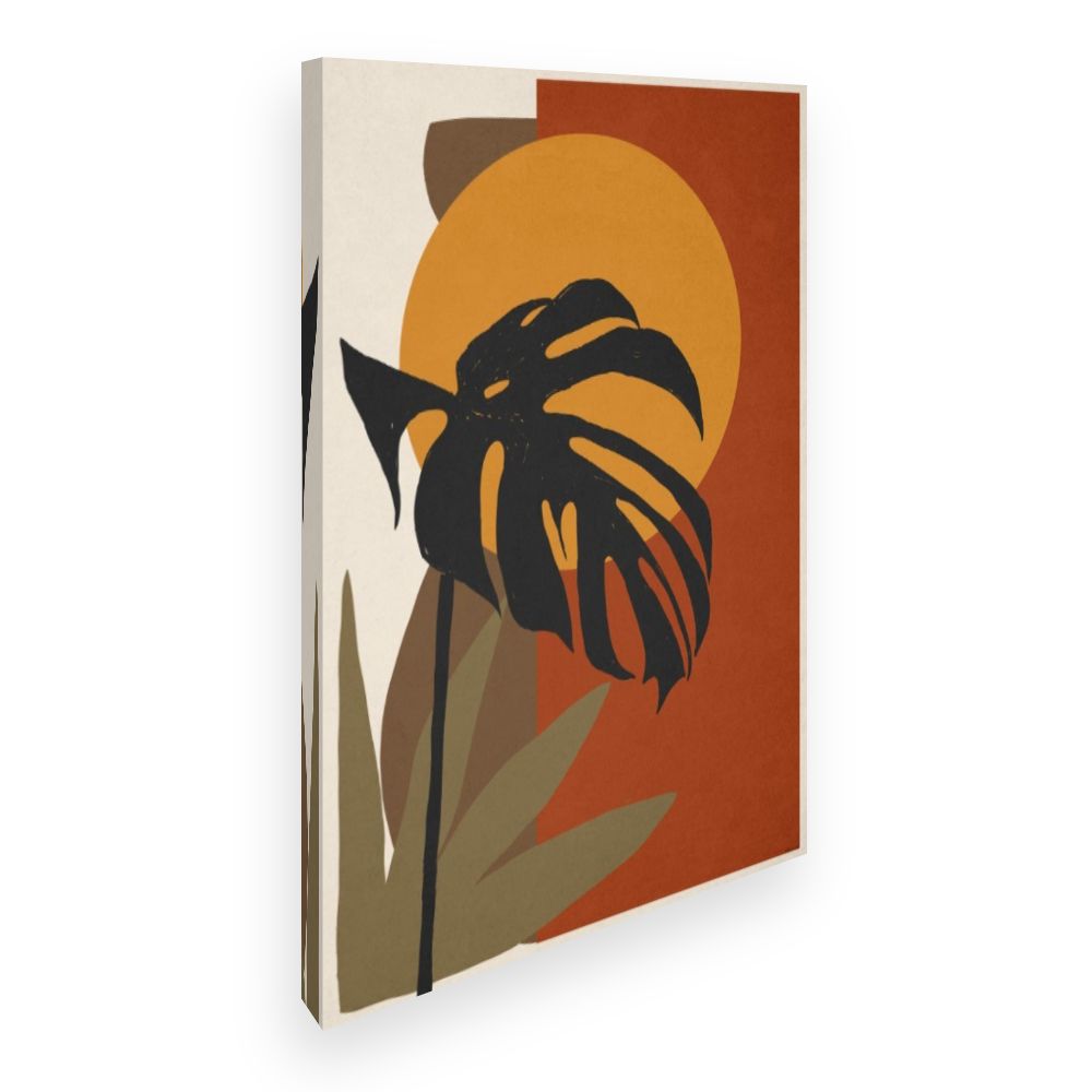 Toile Feuilles exotiques