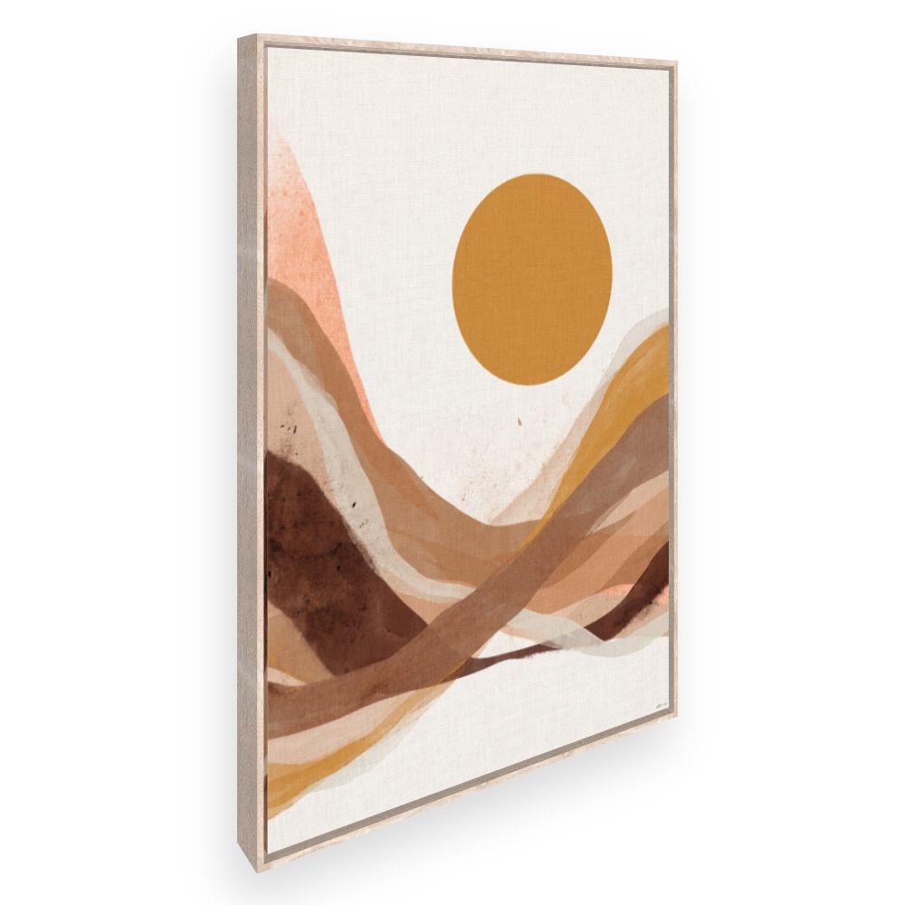 Toile Paysage abstrait chaleureux