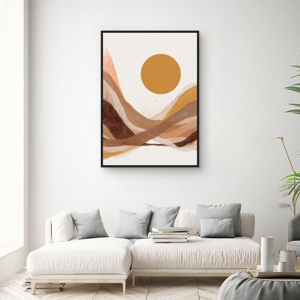 Tableau Paysage abstrait chaleureux