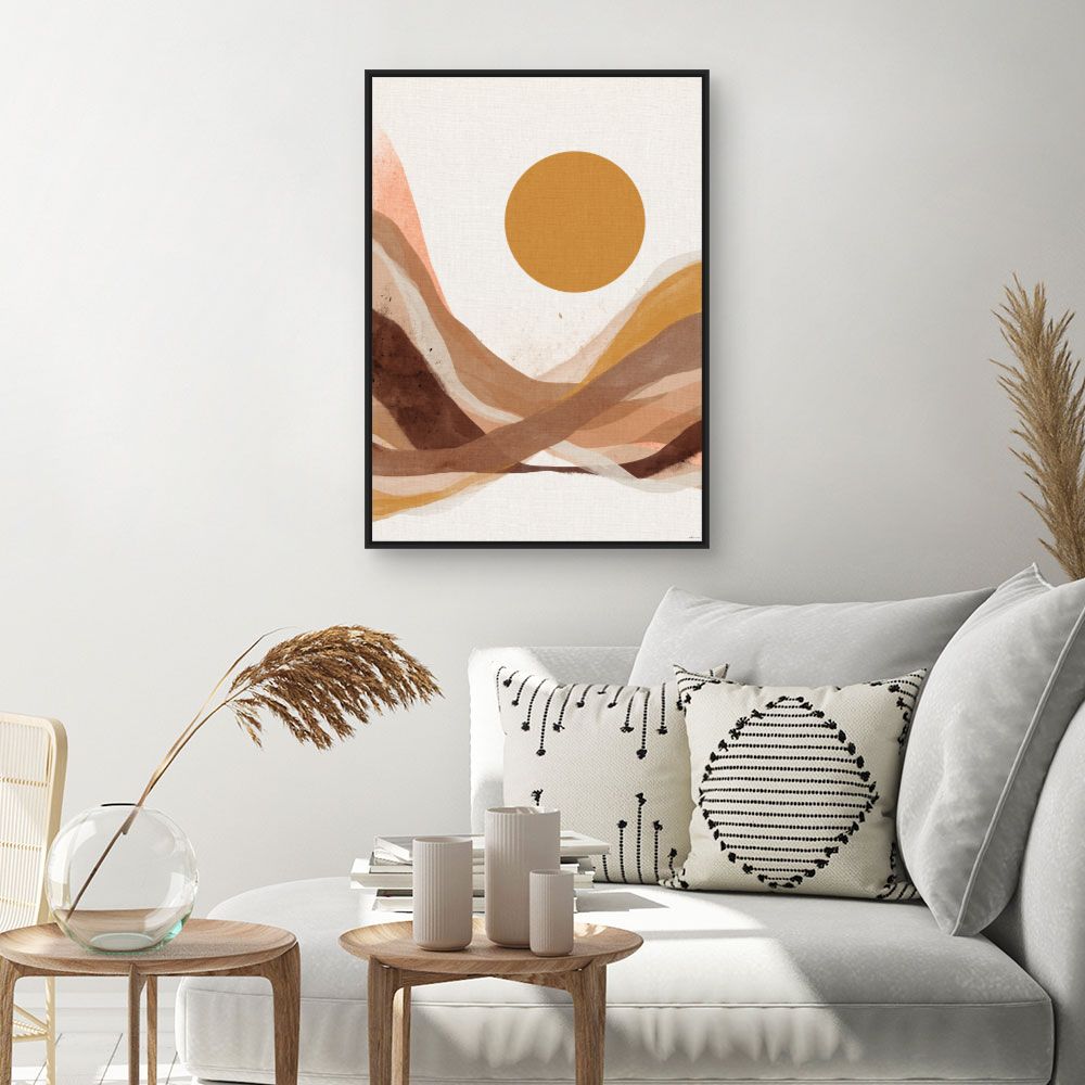 Tableau Paysage abstrait chaleureux