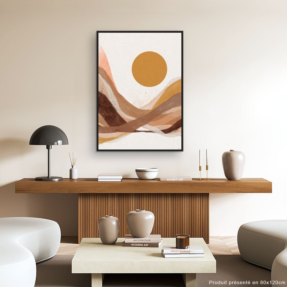 Tableau Paysage abstrait chaleureux