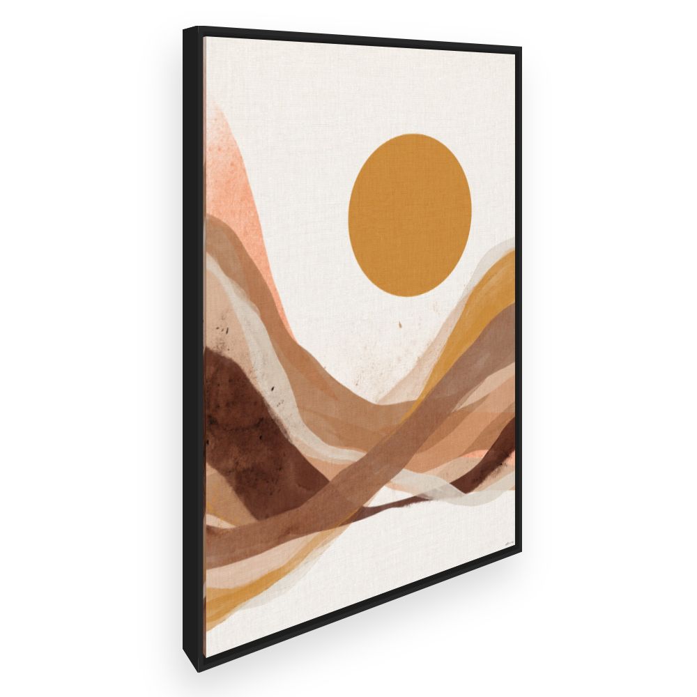 Toile Paysage abstrait chaleureux