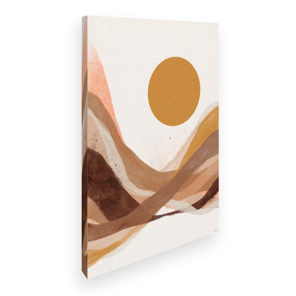 Toile Paysage abstrait chaleureux