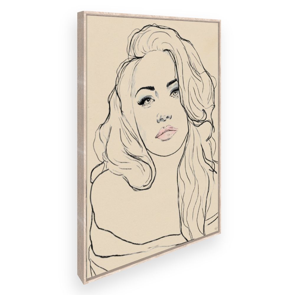 Toile Portrait délicat