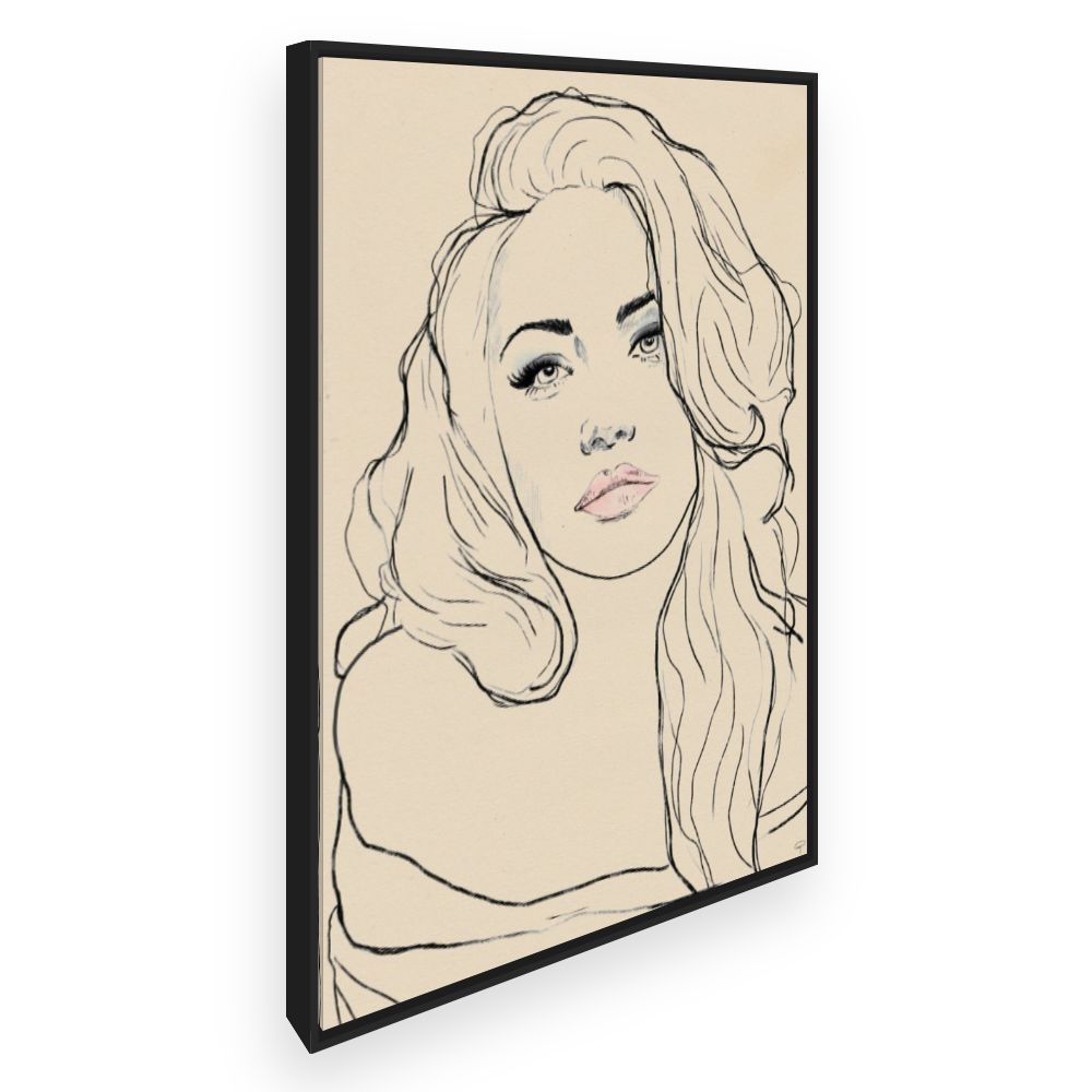 Toile Portrait délicat