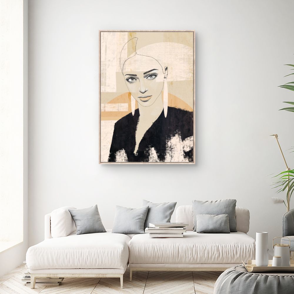 Tableau Portrait stylisé moderne