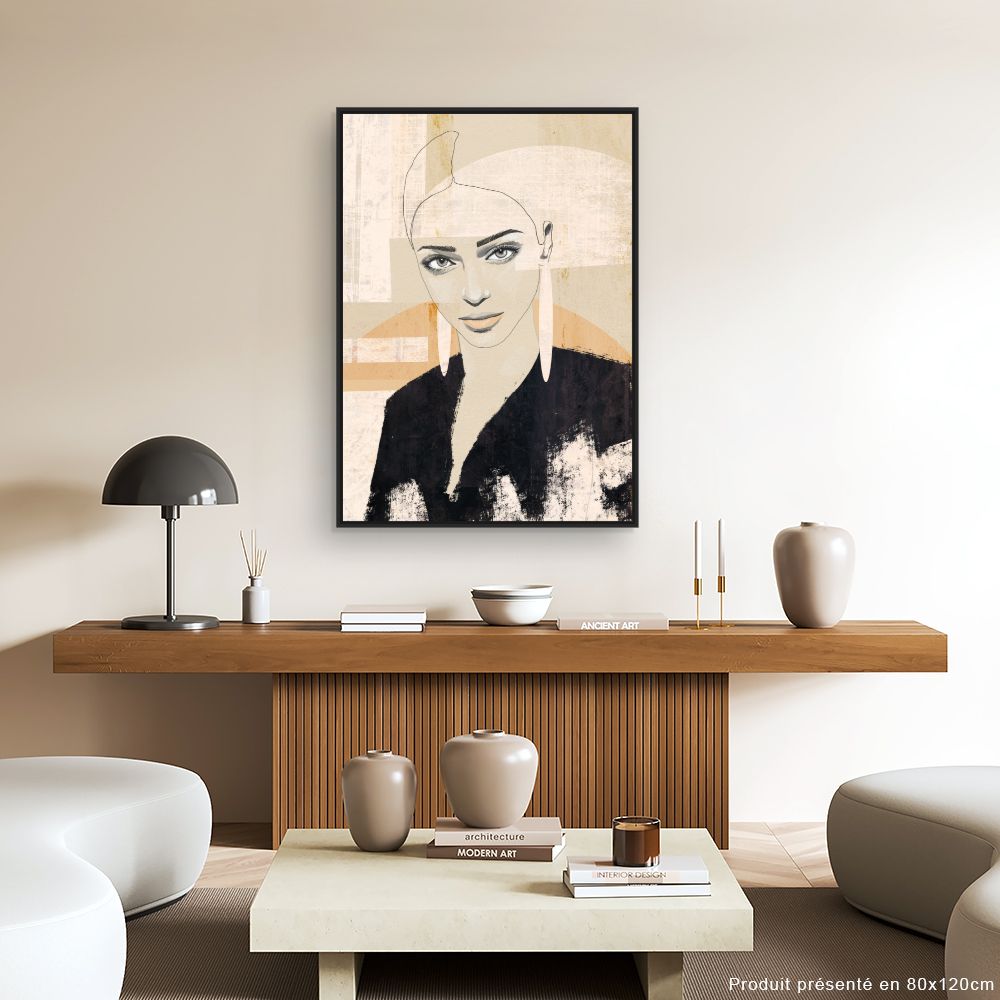 Tableau Portrait stylisé moderne