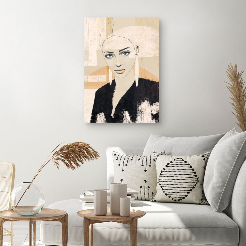 Tableau Portrait stylisé moderne