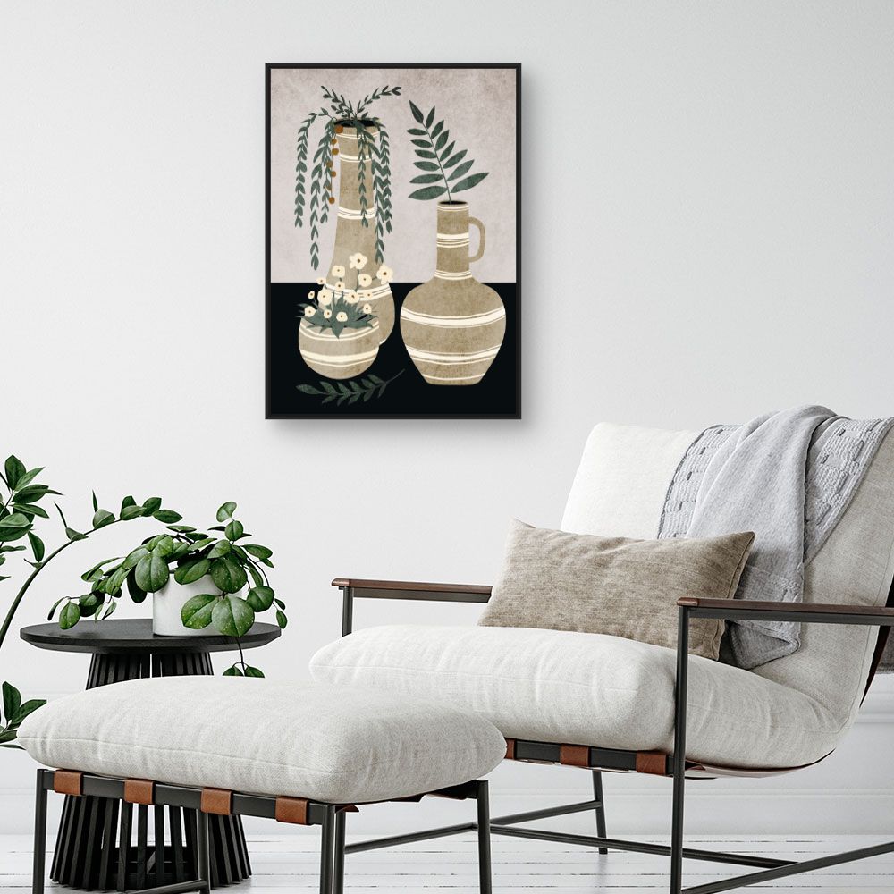 Tableau Vases élégants fleuris