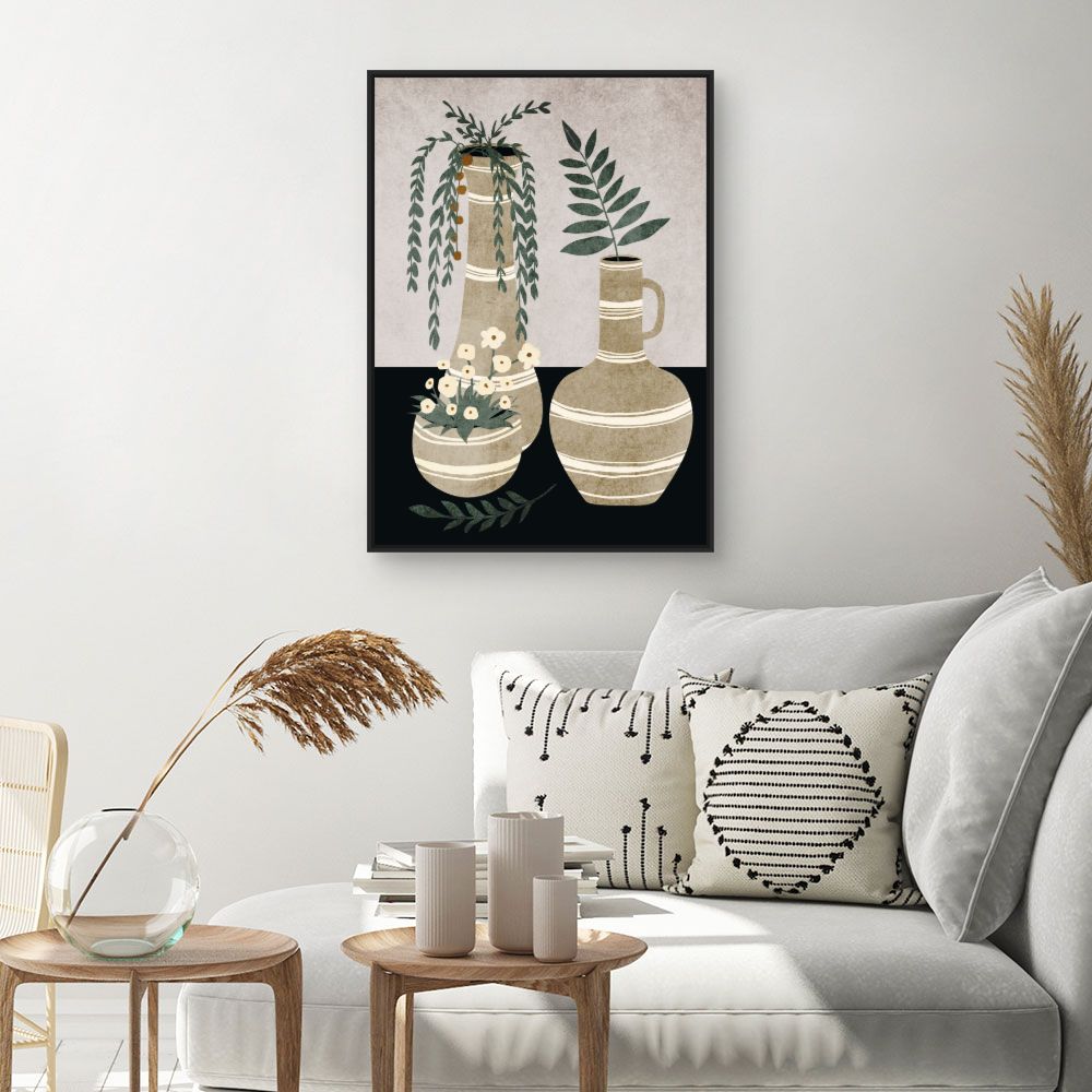 Tableau Vases élégants fleuris