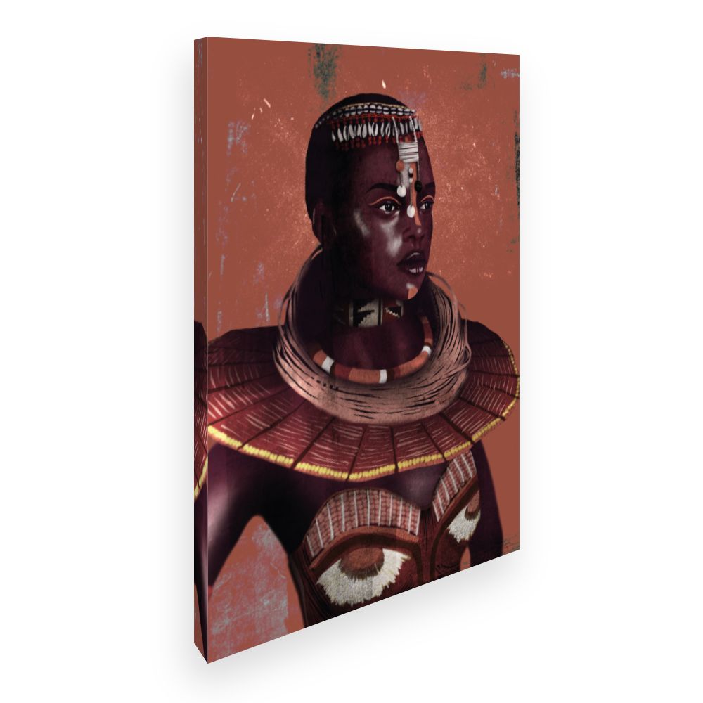 Toile Portrait tribal