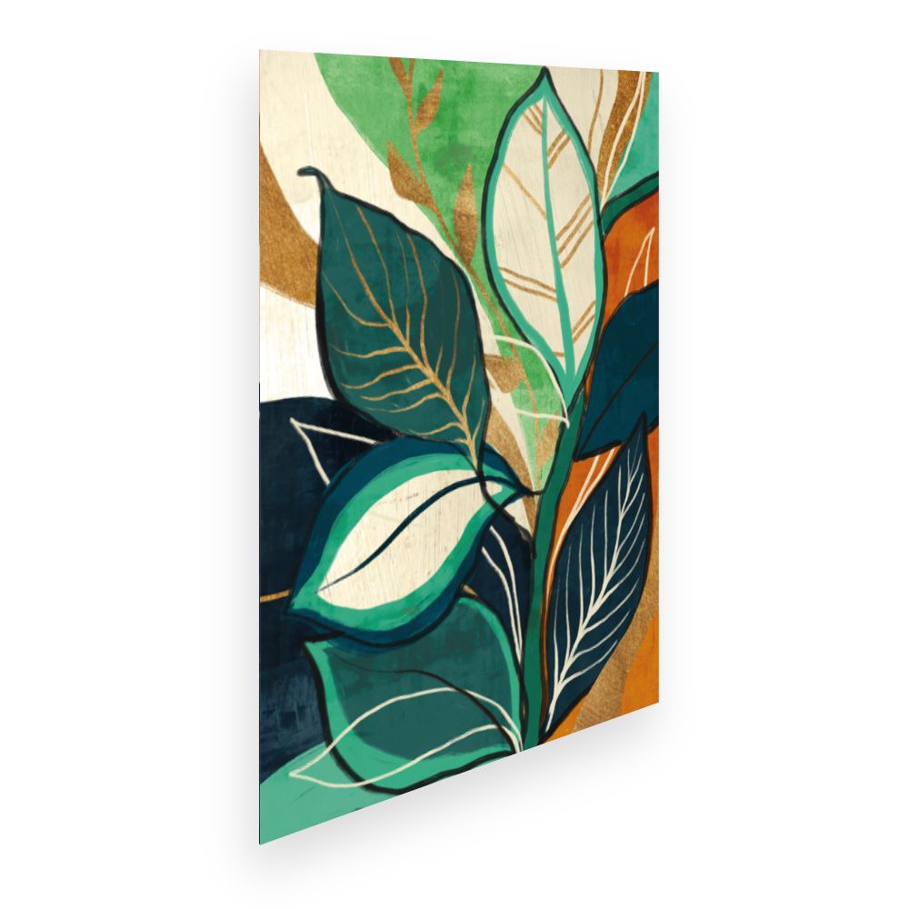 Affiche Feuilles exotiques
