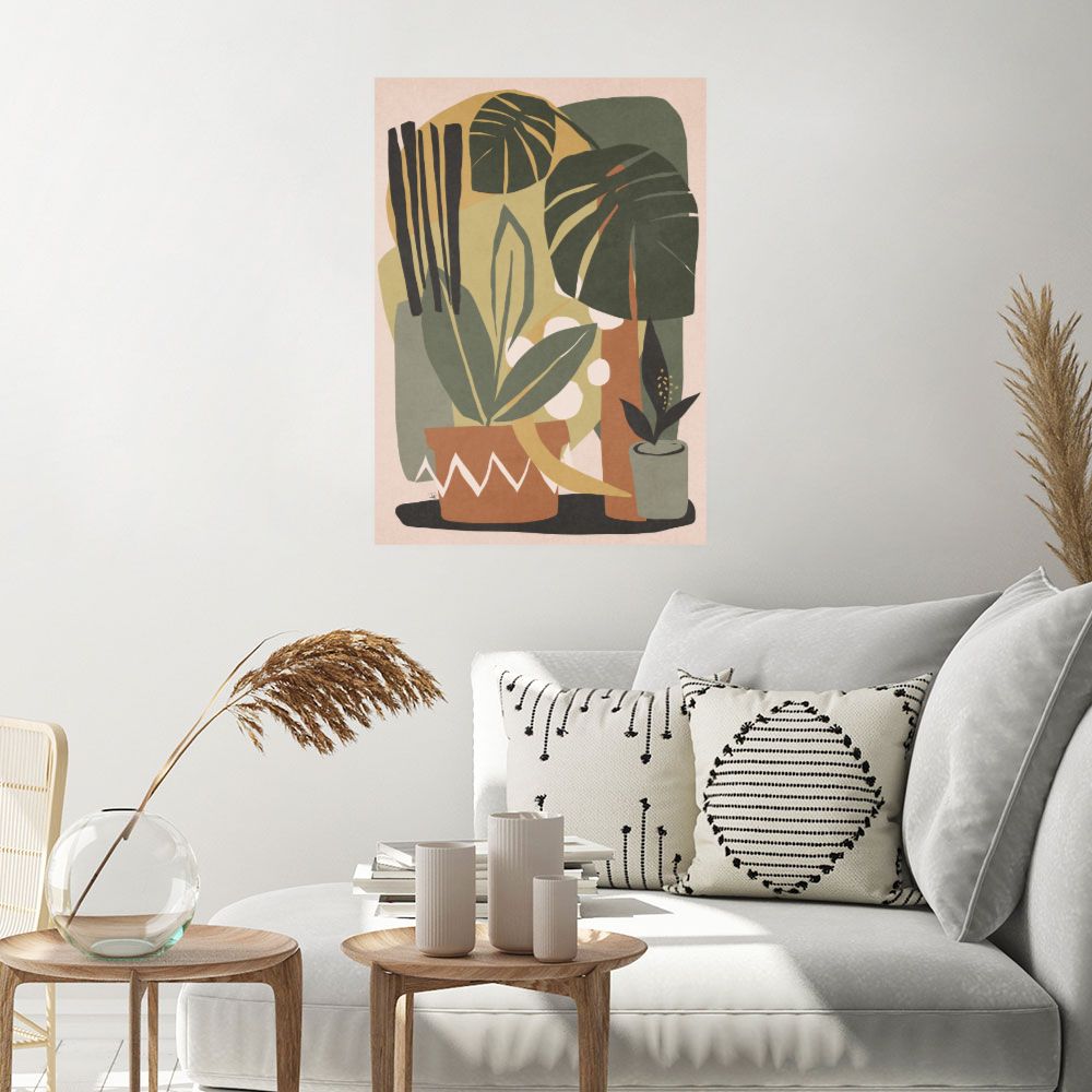 Affiche Feuilles tropicales apaisantes