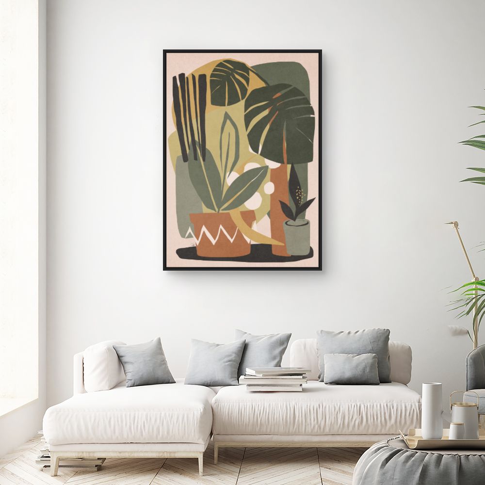 Tableau Feuilles exotiques