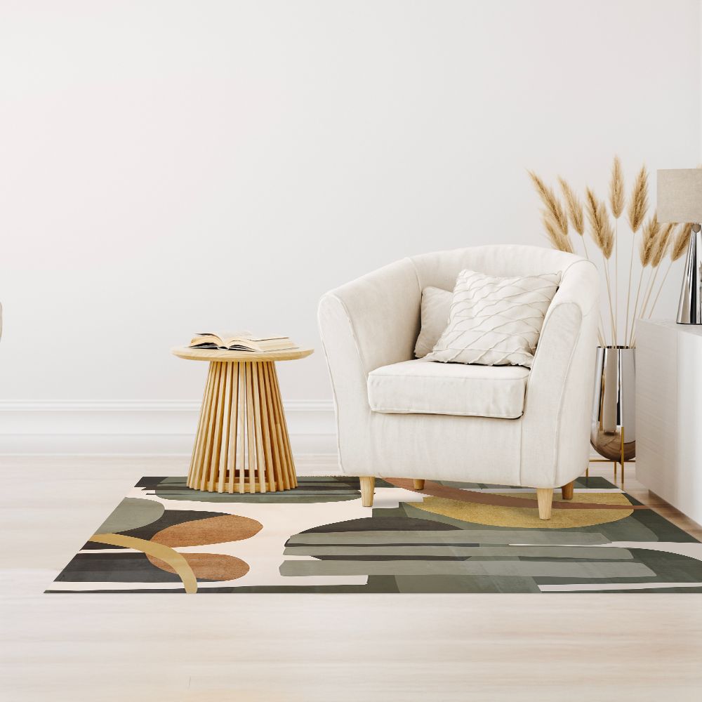 Tapis n°213 Formes abstraites élégantes