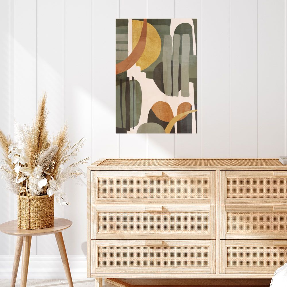 Affiche Formes abstraites douces