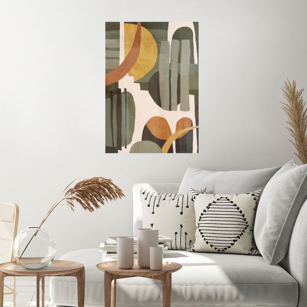 Affiche Formes abstraites douces