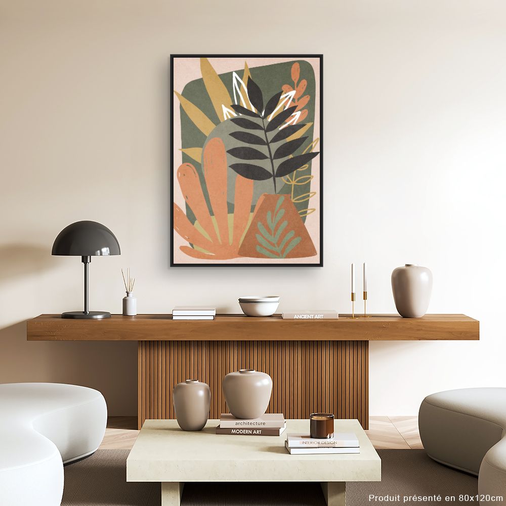 Tableau Feuillage stylisé