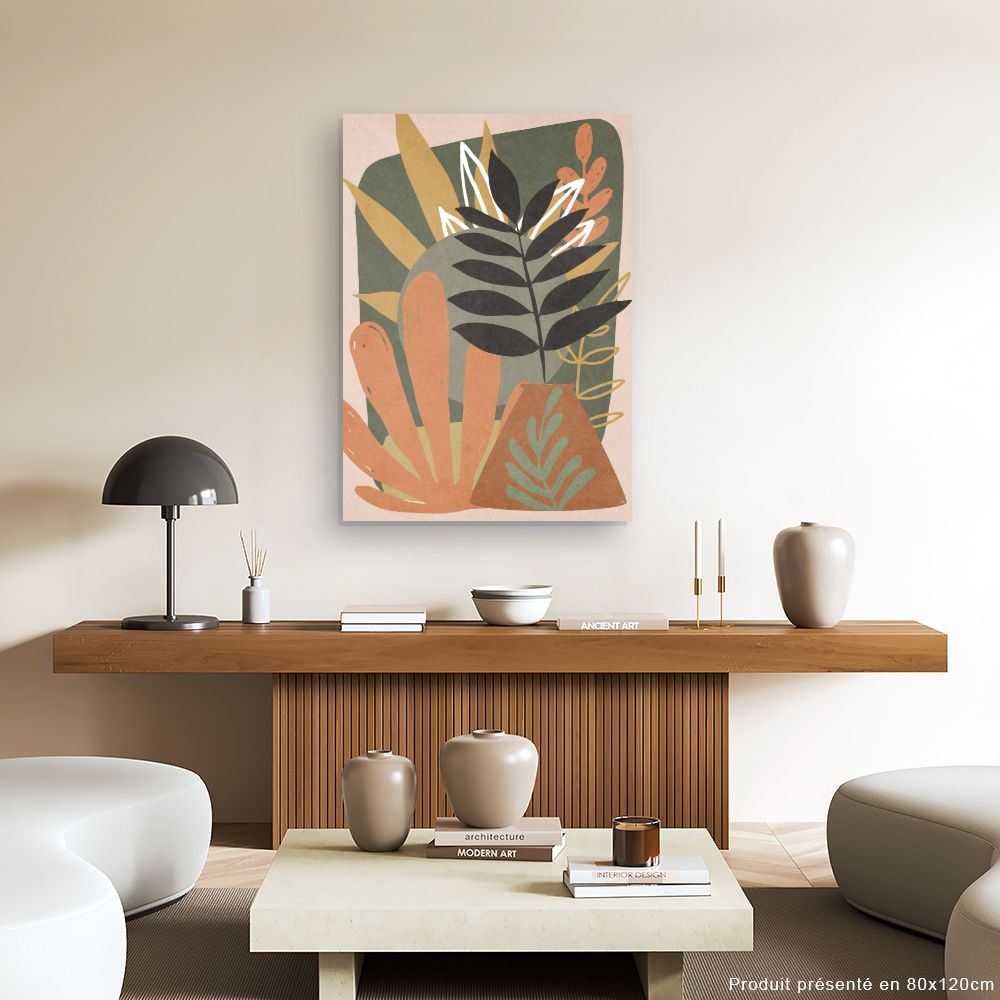 Tableau Feuillage stylisé