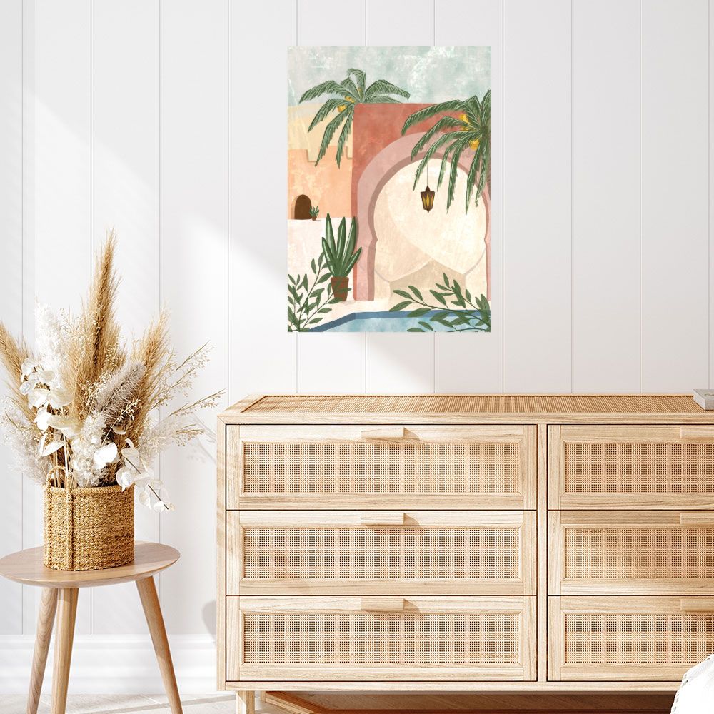 Affiche Oasis exotique