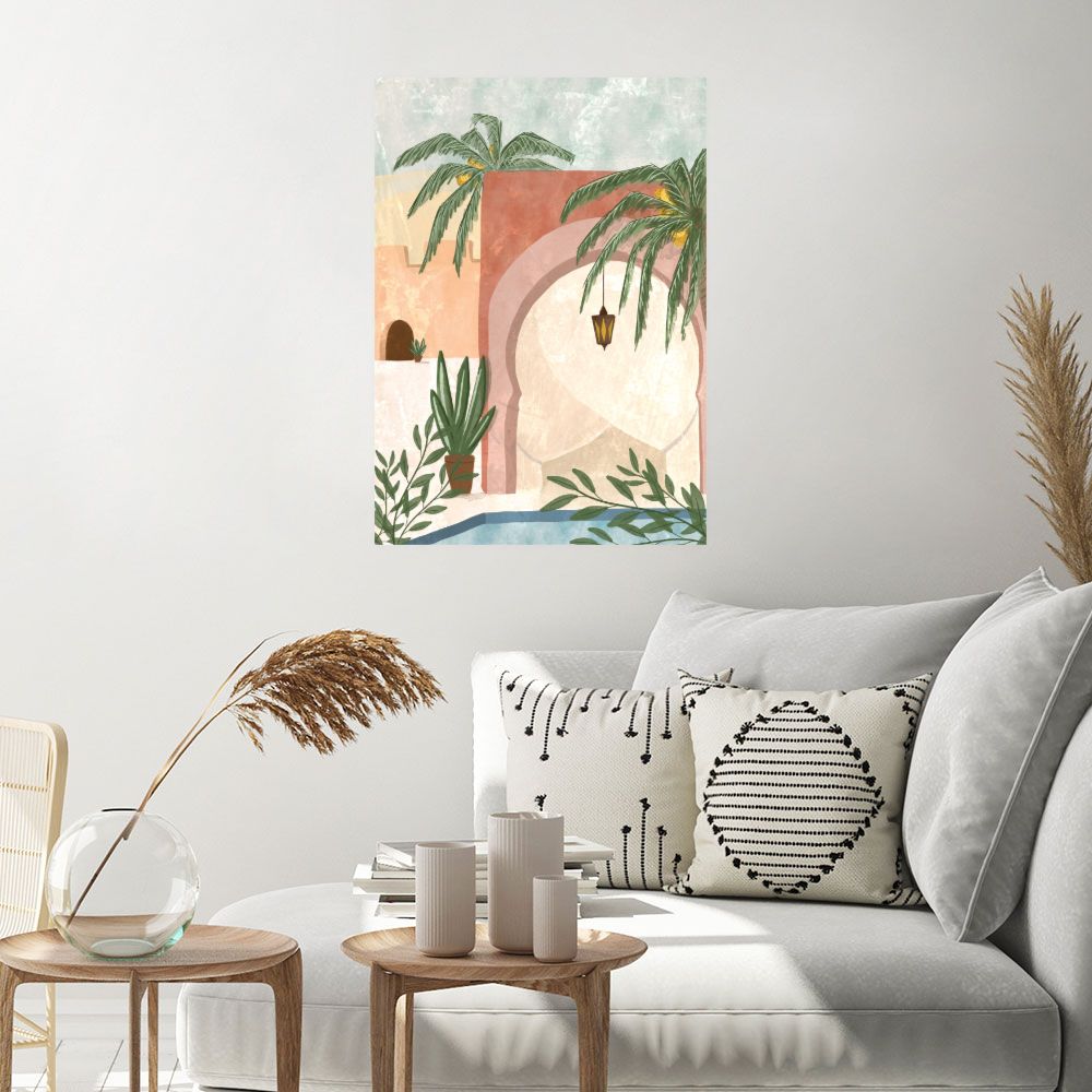 Affiche Oasis exotique